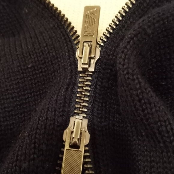 EMPORIO ARMANI - Full zip tri-color cardigan - Sz M-L - Picture 13 of 16